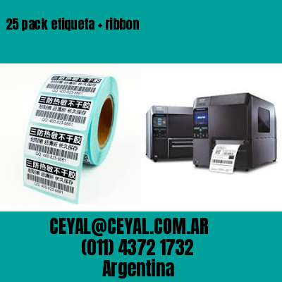 25 pack etiqueta   ribbon