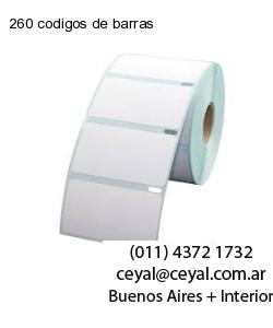 260 codigos de barras