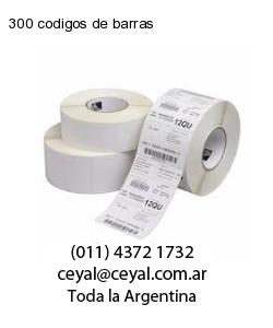 300 codigos de barras