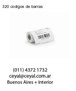 320 codigos de barras