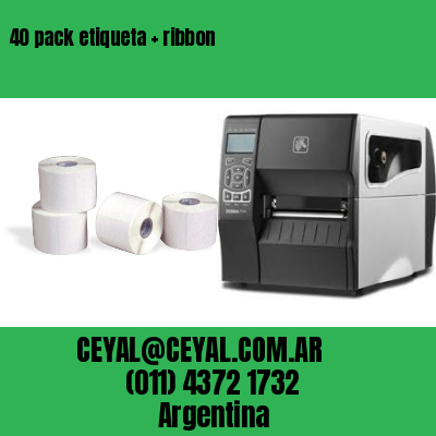 40 pack etiqueta   ribbon