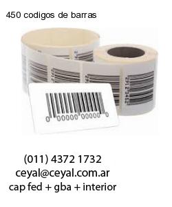 450 codigos de barras