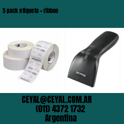 5 pack etiqueta   ribbon