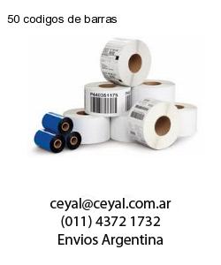 50 codigos de barras