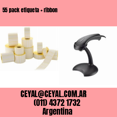 55 pack etiqueta   ribbon