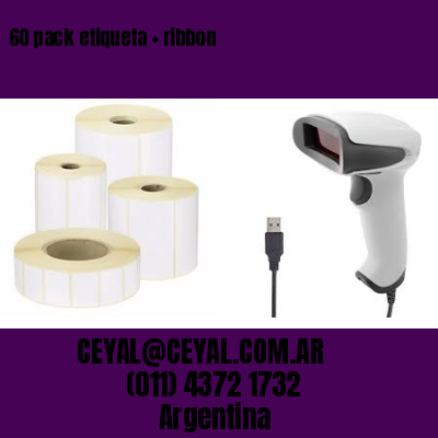 60 pack etiqueta   ribbon