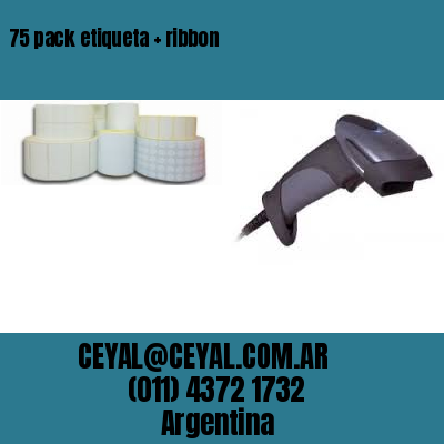 75 pack etiqueta   ribbon