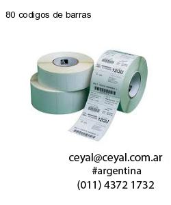 80 codigos de barras