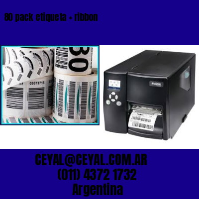 80 pack etiqueta   ribbon