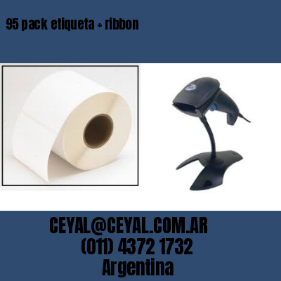 95 pack etiqueta   ribbon