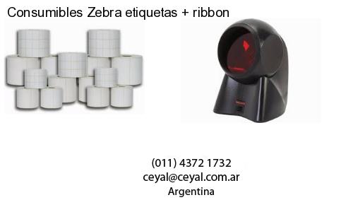 Consumibles Zebra etiquetas ribbon