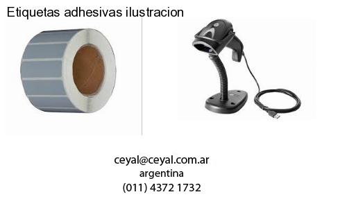 Etiquetas adhesivas ilustracion