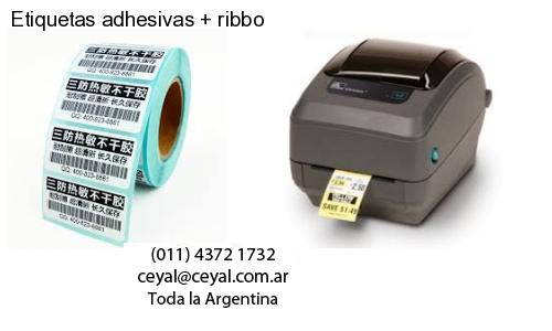 Etiquetas adhesivas ribbo