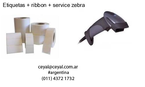 Etiquetas ribbon service zebra