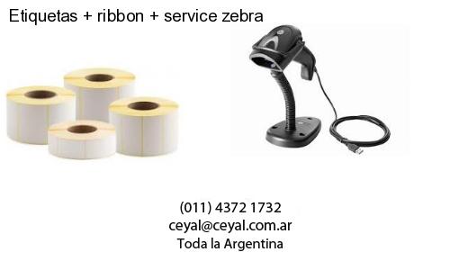 Etiquetas ribbon service zebra