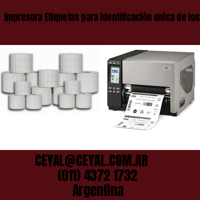 Impresora Etiquetas para identificación unica de los productos