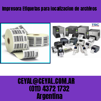 Impresora Etiquetas para localizacion de archivos