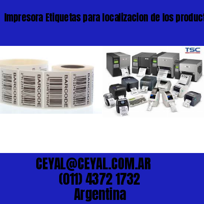 Impresora Etiquetas para localizacion de los productos