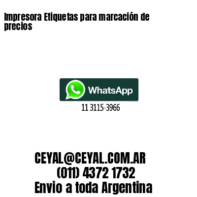 Impresora Etiquetas para marcación de precios