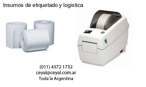 Insumos de etiquetado y logistica