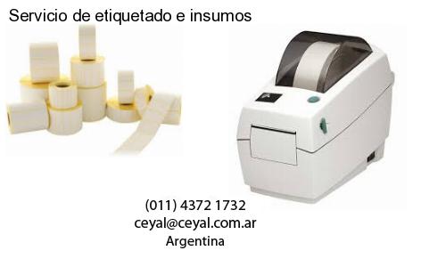 Servicio de etiquetado e insumos