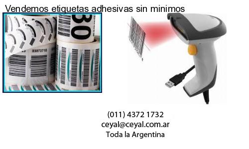 Vendemos etiquetas adhesivas sin minimos