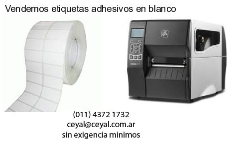 Vendemos etiquetas adhesivos en blanco