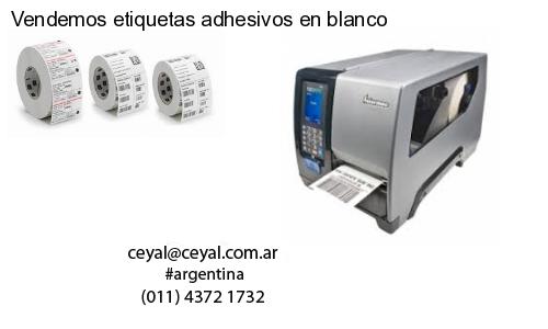 Vendemos etiquetas adhesivos en blanco