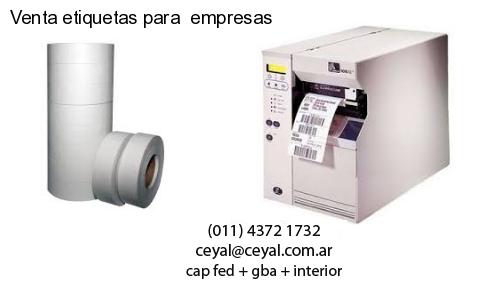 Venta etiquetas para empresas