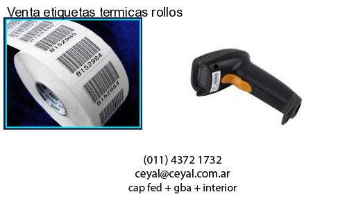 Venta etiquetas termicas rollos