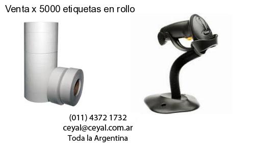 Venta x 5000 etiquetas en rollo