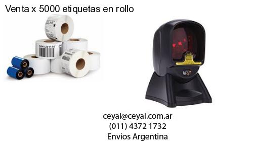 Venta x 5000 etiquetas en rollo