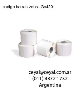 codigo barras zebra Gc420t