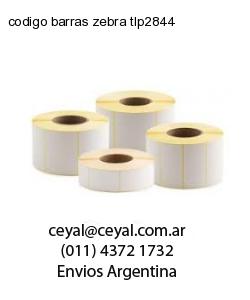 codigo barras zebra tlp2844