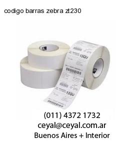 codigo barras zebra zt230