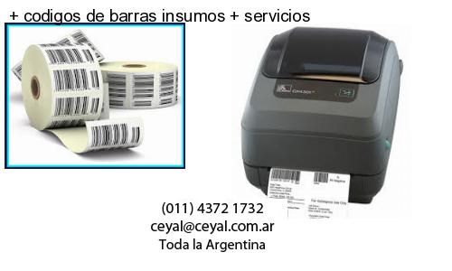 codigos de barras insumos servicios