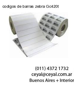 codigos de barras zebra Gc420t