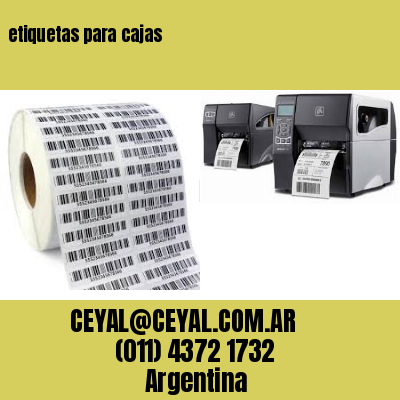 etiquetas para cajas