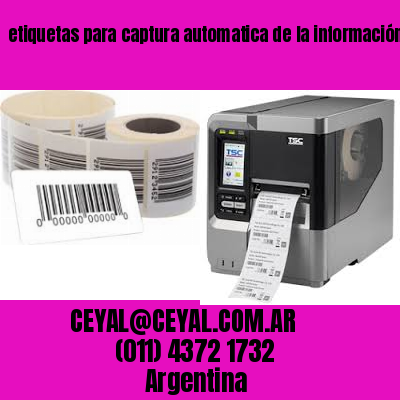 etiquetas para captura automatica de la información