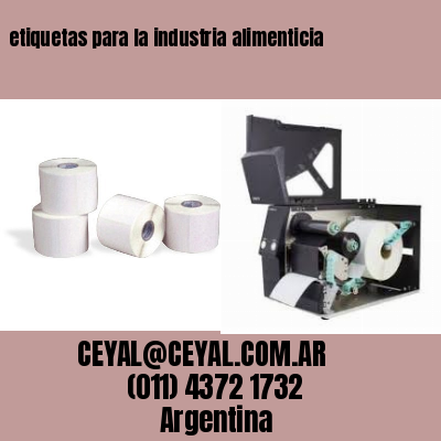 etiquetas para la industria alimenticia