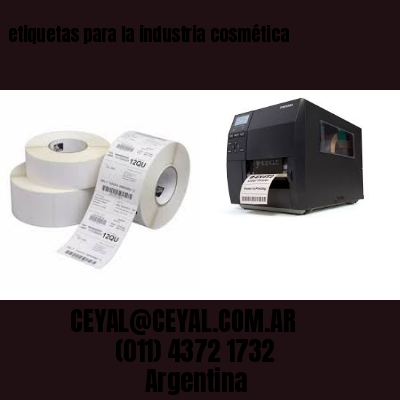etiquetas para la industria cosmética
