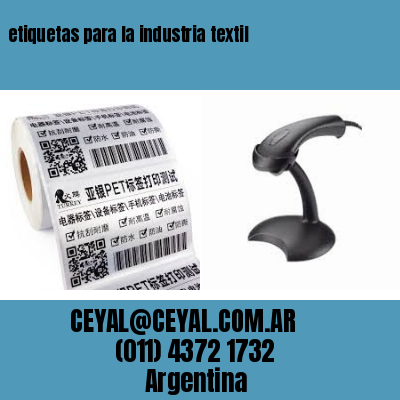 etiquetas para la industria textil