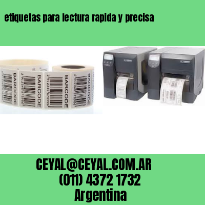etiquetas para lectura rapida y precisa