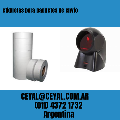 etiquetas para paquetes de envio