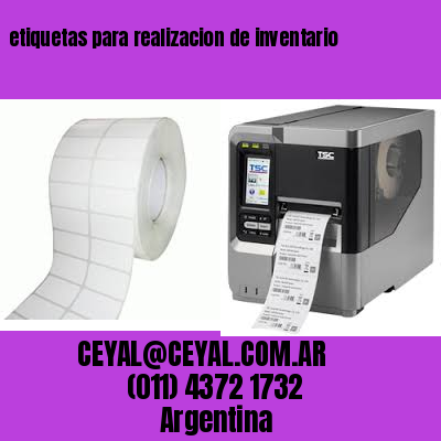 etiquetas para realizacion de inventario