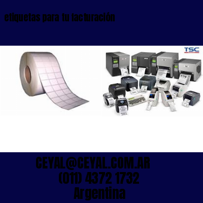 etiquetas para tu facturación