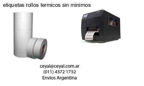 etiquetas rollos termicos sin minimos