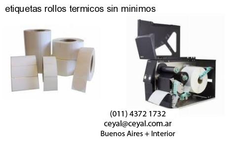 etiquetas rollos termicos sin minimos