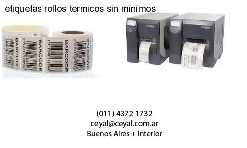 etiquetas rollos termicos sin minimos