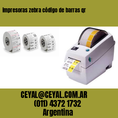 impresoras zebra código de barras qr